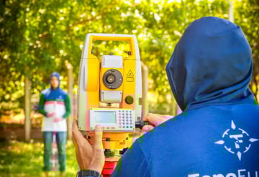 Medição de terrenos