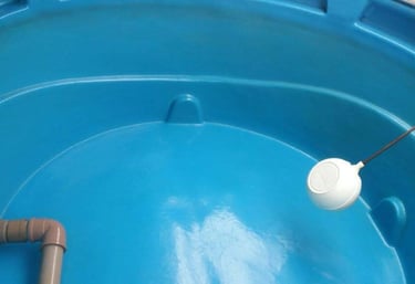 caixa d'agua limpa
