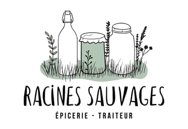 Identité Racines sauvage - épicerie traiteur -par Soleado studio