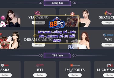 88FC – Nơi Hội Tụ Tinh Hoa Casino Uy Tín Và An Toàn 2025