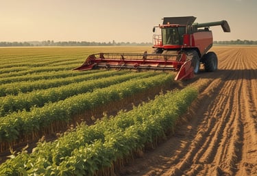 Image depicting healthy crops growing under a clear blue sky, symbolizing growth.