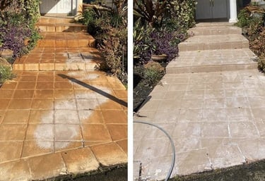 house driveway rust removal and cleaning 