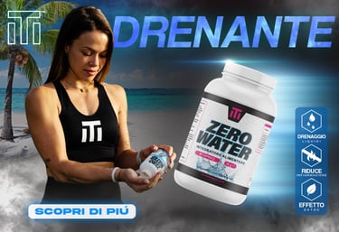 a woman in a black top and a bottle of water