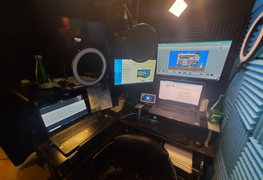 Eric DeRise, a dynamic Instructional Designer and Video Producer workspace.