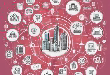 A large agricultural facility is nestled within a lush, green valley surrounded by densely forested hills. The buildings have long, rectangular roofs, likely indicating greenhouses or storage areas. Sunlight filters through scattered clouds, casting gentle rays on the landscape.