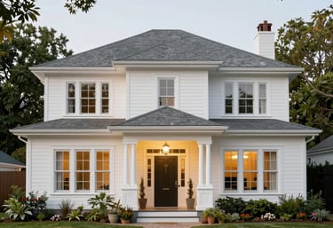 A vibrant retail store front bustling with happy customers and engaging promotions.