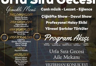 Urfa Sıra Gecesi - Anında Rezervasyon