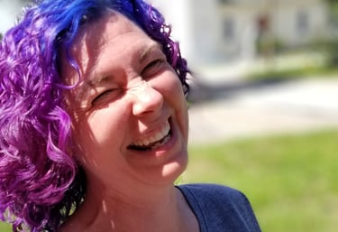 Cynthia laughing a full laugh
