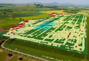 Pasturas analizadas con drone multiespectral