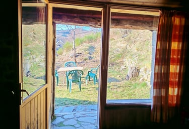 terrasse gite en Ardèche