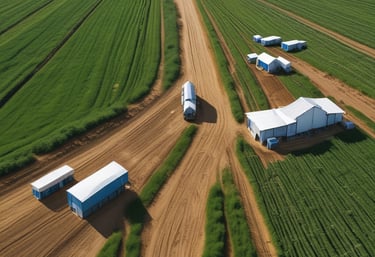 A modern office space with people collaborating on software development.