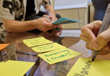 Stressmanagement-Coaching mit Moderationskarten