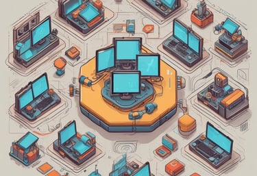 A cheerful classroom scene with students engaged in learning.