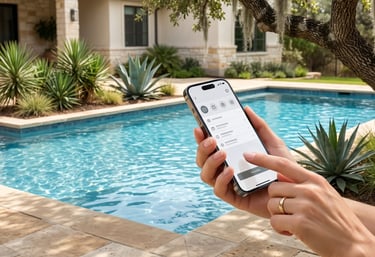 Scheduling a pool care visit in Round Rock TX