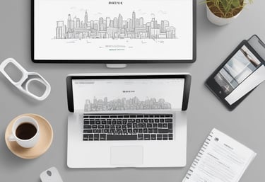 A creative workspace with video editing equipment and dual monitors displaying editing software.