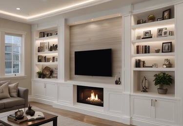 A skilled contractor carefully measuring wood for a custom home renovation project.