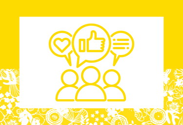 People congregating to talk about branding and voice for a business