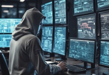 Team of cybersecurity professionals collaborating