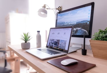 Site e-commerce sur un ordinateur