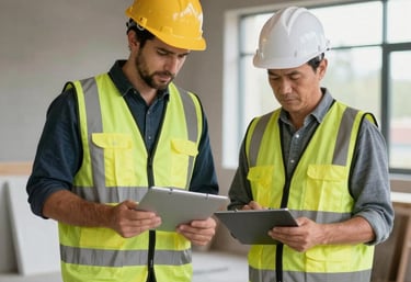 a man riding a skateboard down a street next to tall buildings