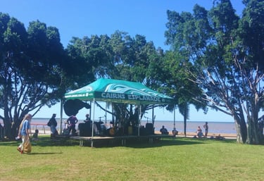 passeio pela lagoa esplanada em Cairns