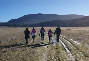 Grupo en el llano de la Nava