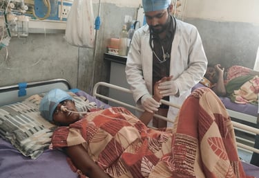 Physiotherapist helping patient in Patna