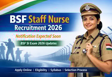 bsf nursing si vacancy 2026