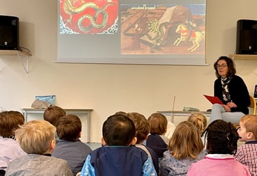 atelier maternelle petite section dragon legende conte tour du monde moyen-age mythe