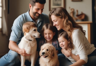 Abstract geometric pattern in midnight navy and soft silver, symbolizing stability and trust.