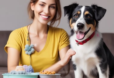 Two cats are facing a smartphone with a bright screen, seemingly captivated by what is displayed. A human hand is holding the device, suggesting interaction or facilitation. The scene conveys a sense of curiosity and technology interaction involving pets.