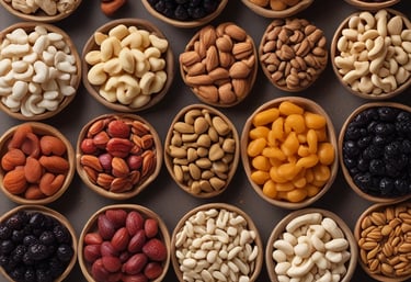 Fresh Mediterranean and Central Asian ingredients showcased in a vibrant food market setting.