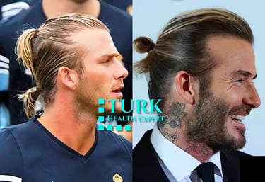 David beckham hair transplantation
