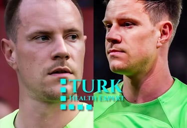 la greffe de cheveux du star de barca Ter Stegen