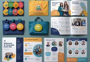 folleteria, credenciales, bolsas con logo para empresas, eventos corporativos