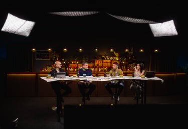 Nuestro Bar siendo la escenografía protagonista de nuestro plató de 180m2