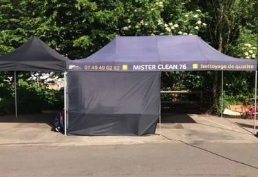 emplacement parking SUPER U, le Havre de la société de nettoyage automobile Mister Clean 76