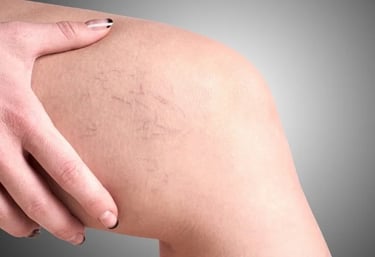  A WOMAN WITH TELAGENCTASIA IN HER LEG