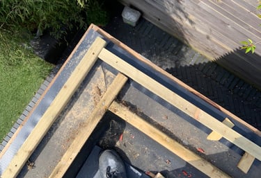 Replacement of a zinc coping system with durable aluminium