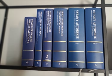 a shelf of books with a bunch of books on it