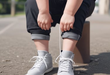 A child engaging in occupational therapy activities.