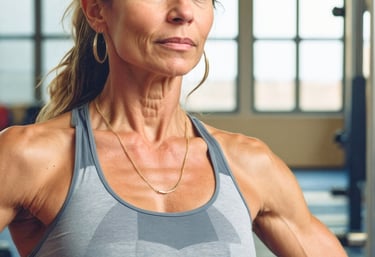 a woman with a large amount of muscle
