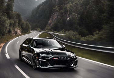 A cluttered workshop space filled with various car license plates, signs, and vintage posters. A red classic car painted on the wall has a pin-up model sitting on it. A ladder is placed in the middle of the space, surrounded by tools and mechanical parts. A banner in the foreground advertises auto and radiator repair services, listing contact numbers. The overall atmosphere suggests automotive workshop or restoration.