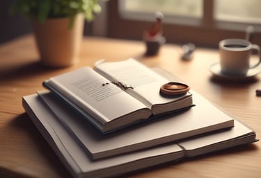 A neatly organized bookshelf displays a collection of brightly colored book spines, each predominantly featuring bold stripes with titles printed along the vertical edge. The books are primarily classic literature from a well-known publisher, with repeating small logo icons visible at the base of each spine.