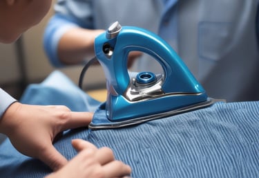 An ironing service in action