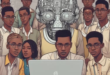 A professional team working on AI solutions.