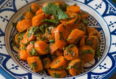 carottes marinées à la charmoula marocaine