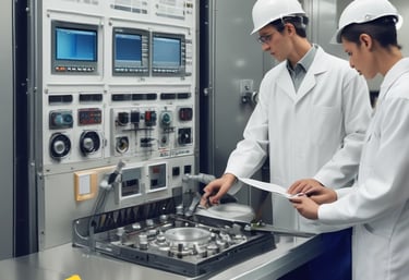 A modern building with sleek architecture featuring large glass windows and a blend of white and dark exterior sections. The structure is labeled 'Center of Excellence'. There are stairs and a ramp at the entrance, and the surrounding area is paved, with some minimal landscaping including small plants.