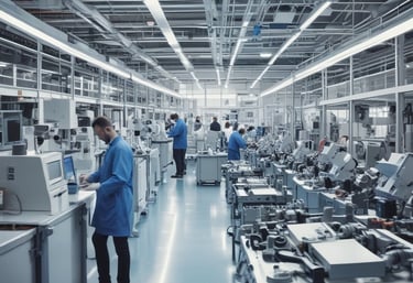 A modern building with a sleek, contemporary design prominently features the words 'Center of Excellence' on its facade. The structure has large glass windows and dark panels, and a covered entrance. The surrounding area includes a parking lot with visible handicap spaces and some greenery, such as small bushes and trees.