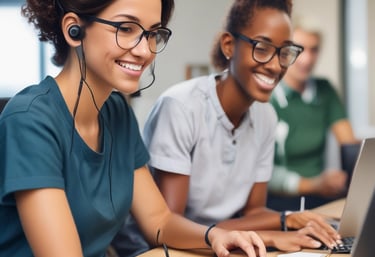 a man riding a skateboard down a street next to tall buildings